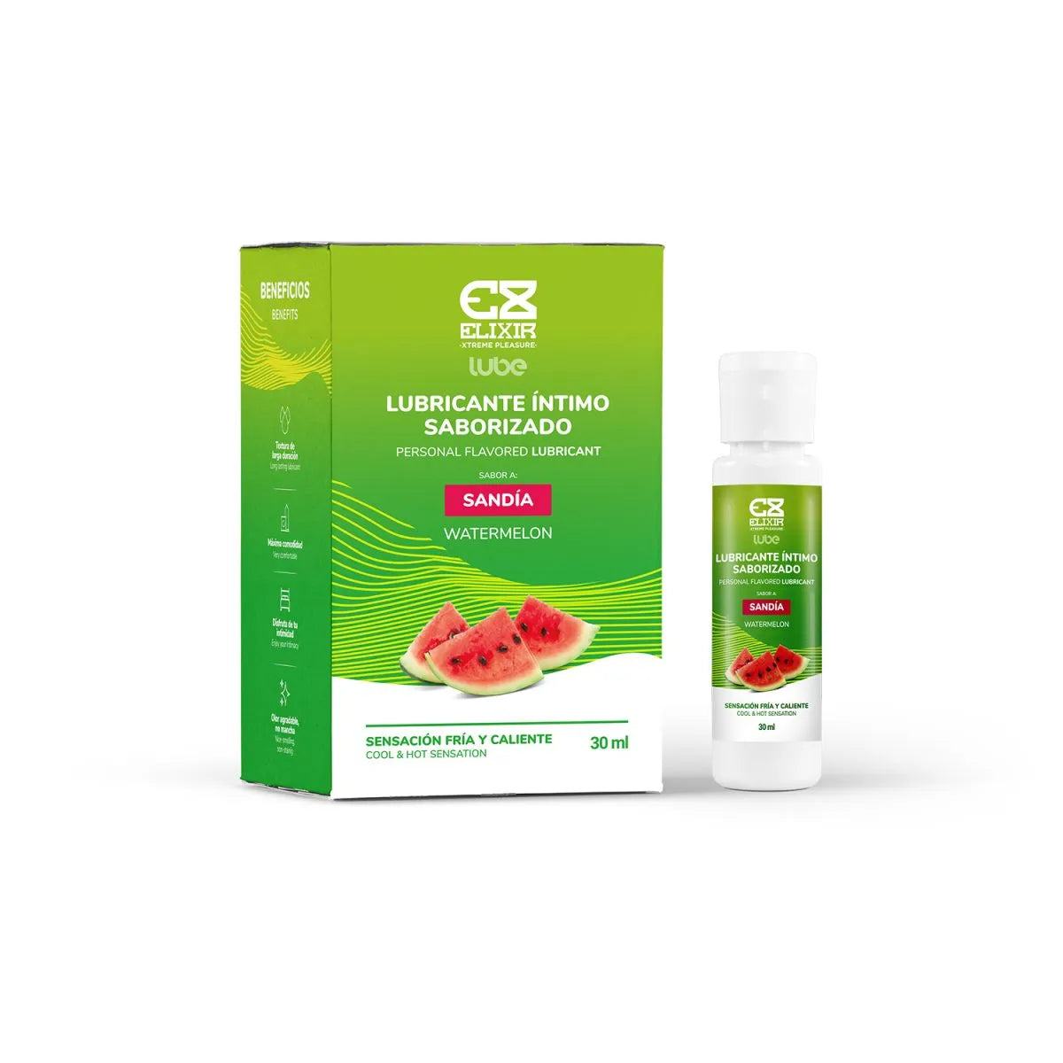 Lubricante intimo saborizado elixir sandia 30 ml